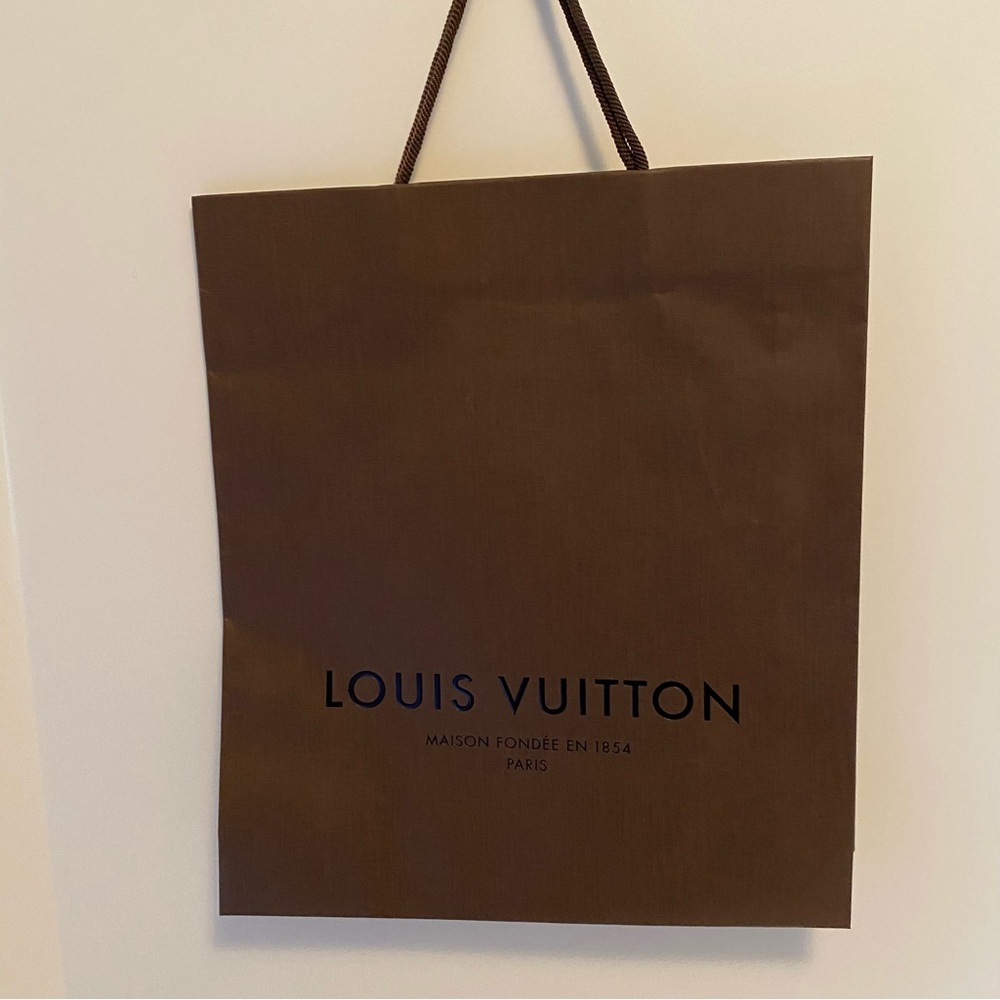Louis Vuitton Brown Paper Shopping Gift Bag